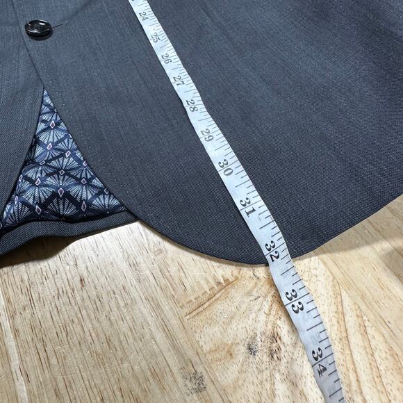 Ted Baker London NWOT Jay Trim Fit Men's 100% Wool Blazer Charcoal Size 46R - Picture 9 of 9